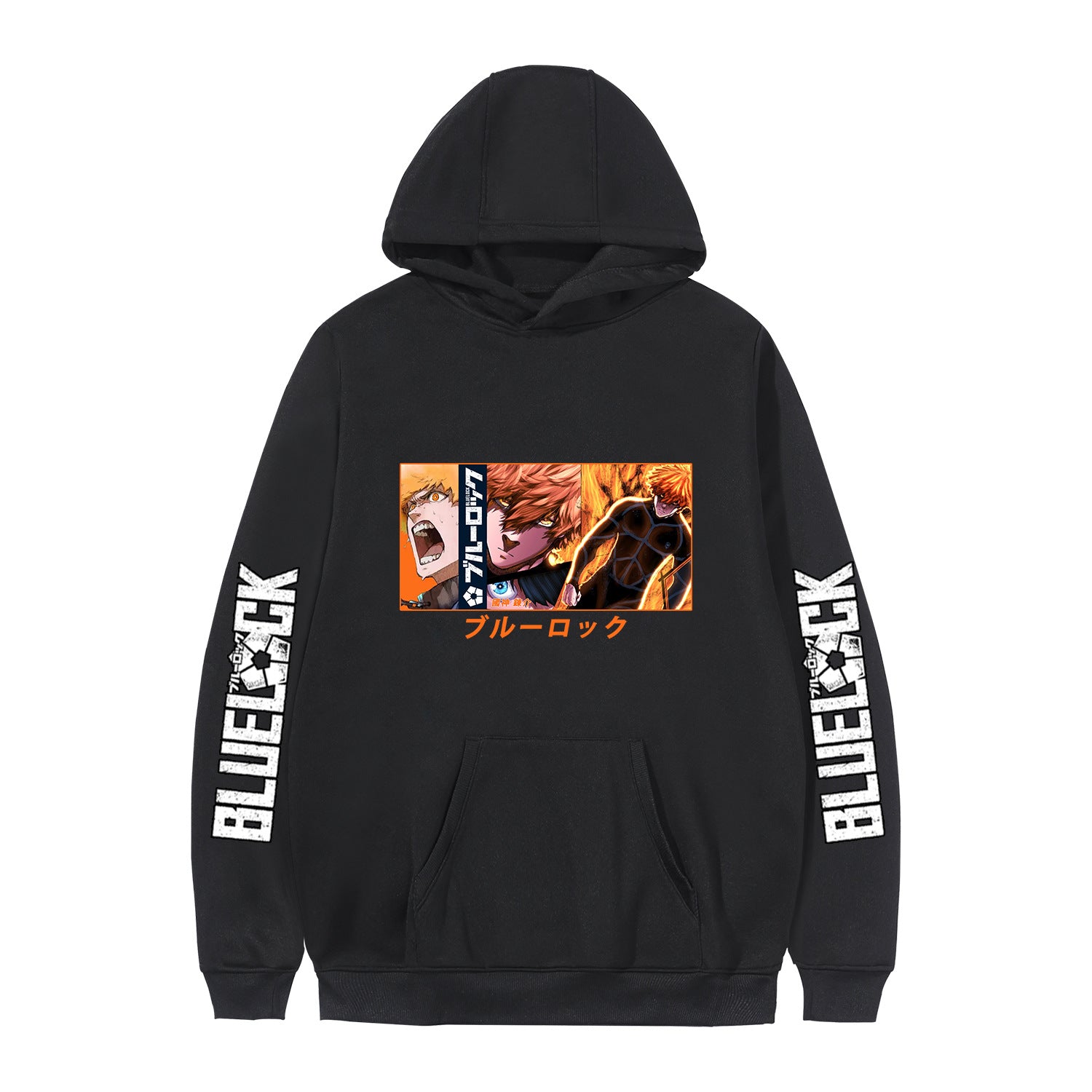 Casual Anime Pattern Print Pullover Hoodie