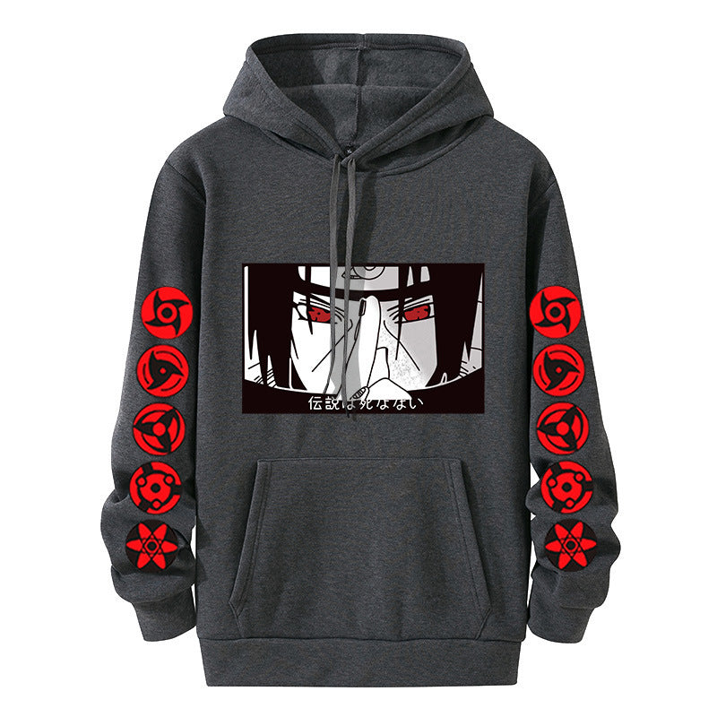 Unisex Anime Graphic Print Casual Hoodie