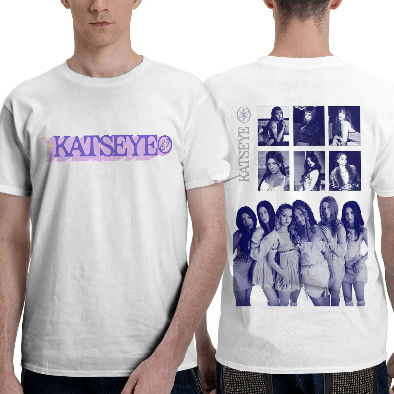 Casual Kpop Katseye Gabriela Logo T-Shirt
