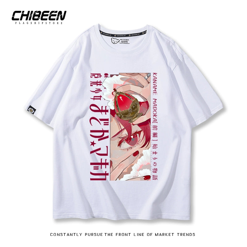 Casual Anime Short-sleeved Cotton Tee