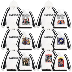 KPOP BEAUTIFUL CHAOS Color Block Hoodie