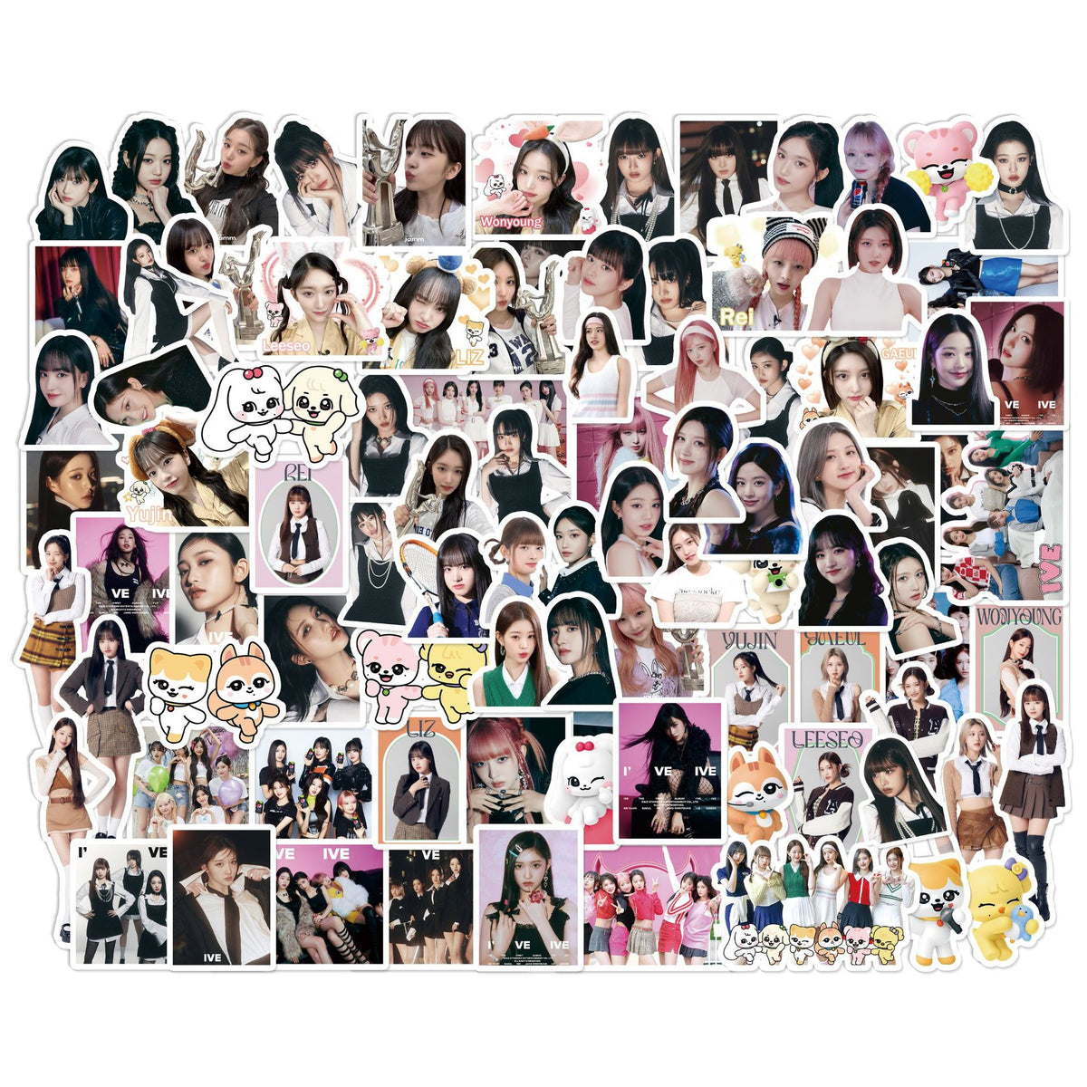 93pcs IVE Cartoon Stickers