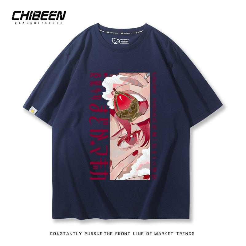 Casual Anime Short-sleeved Cotton Tee