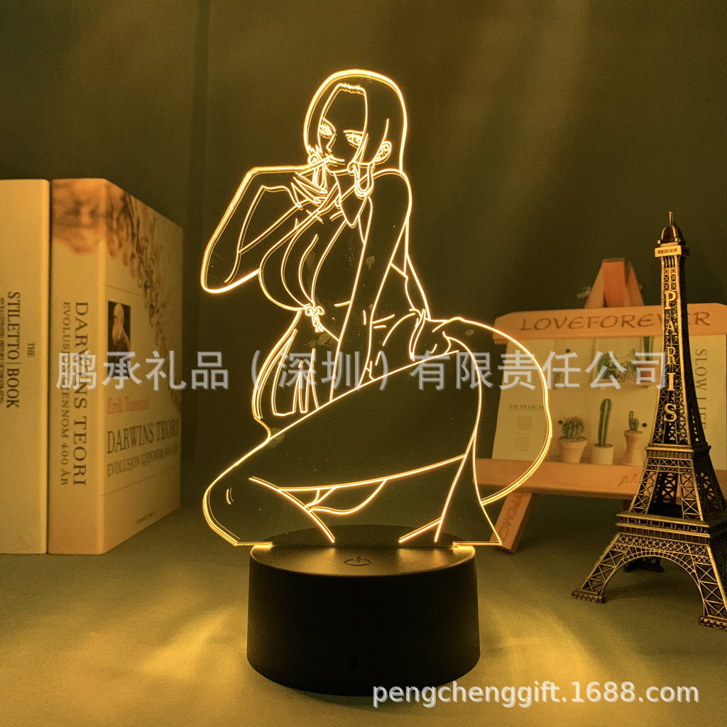 Colorful Luffy 3D Night Light