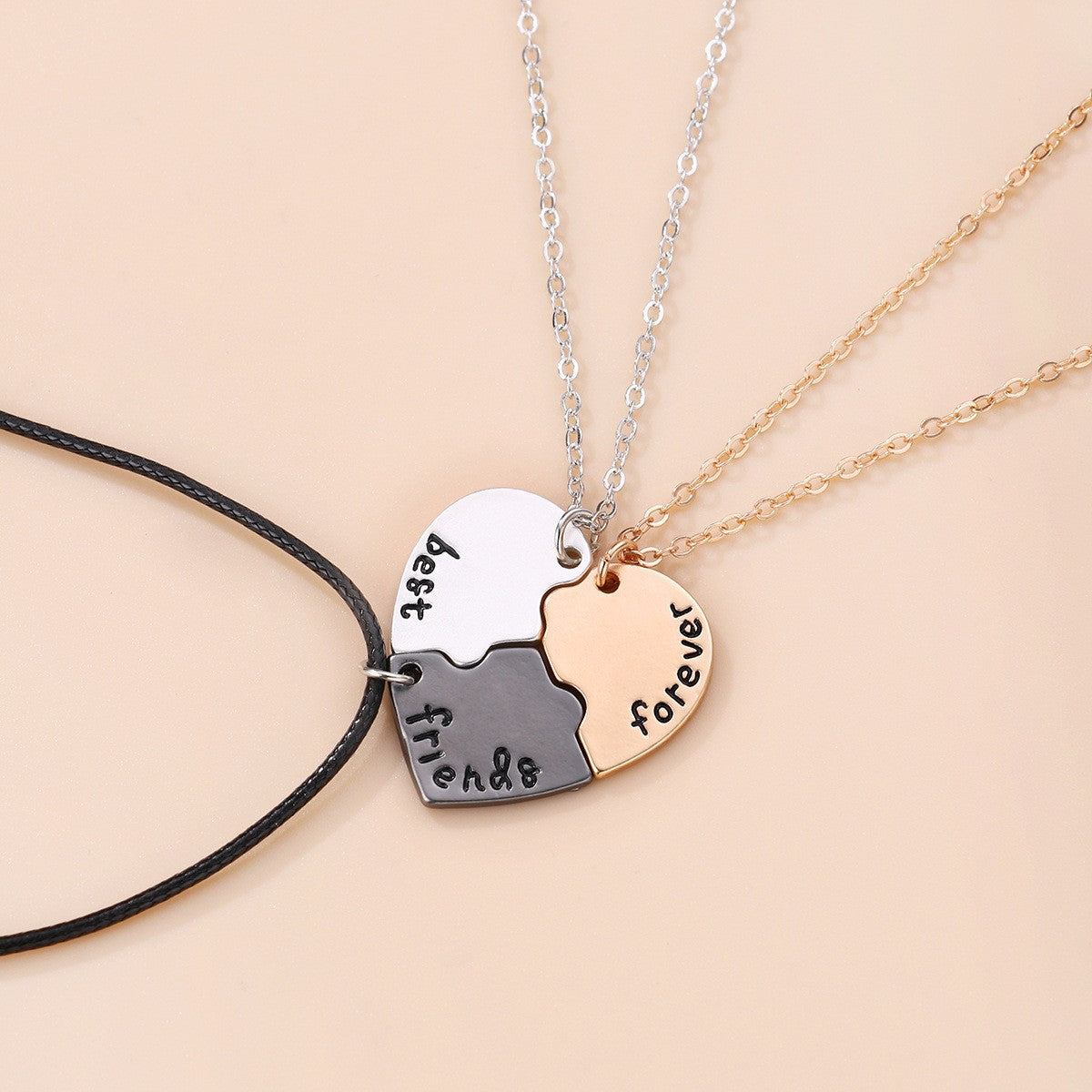 Star Moon Sun Splicing Pendant Necklace