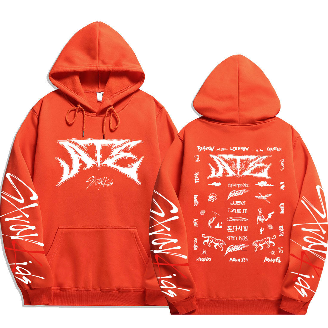 KPOP Atz Letter Printed Pullover Hoodie