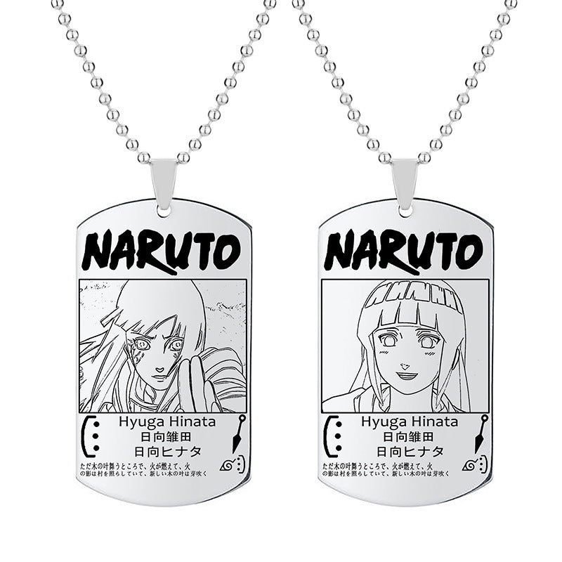 Trendy Sasuke Tag Pendant Necklace