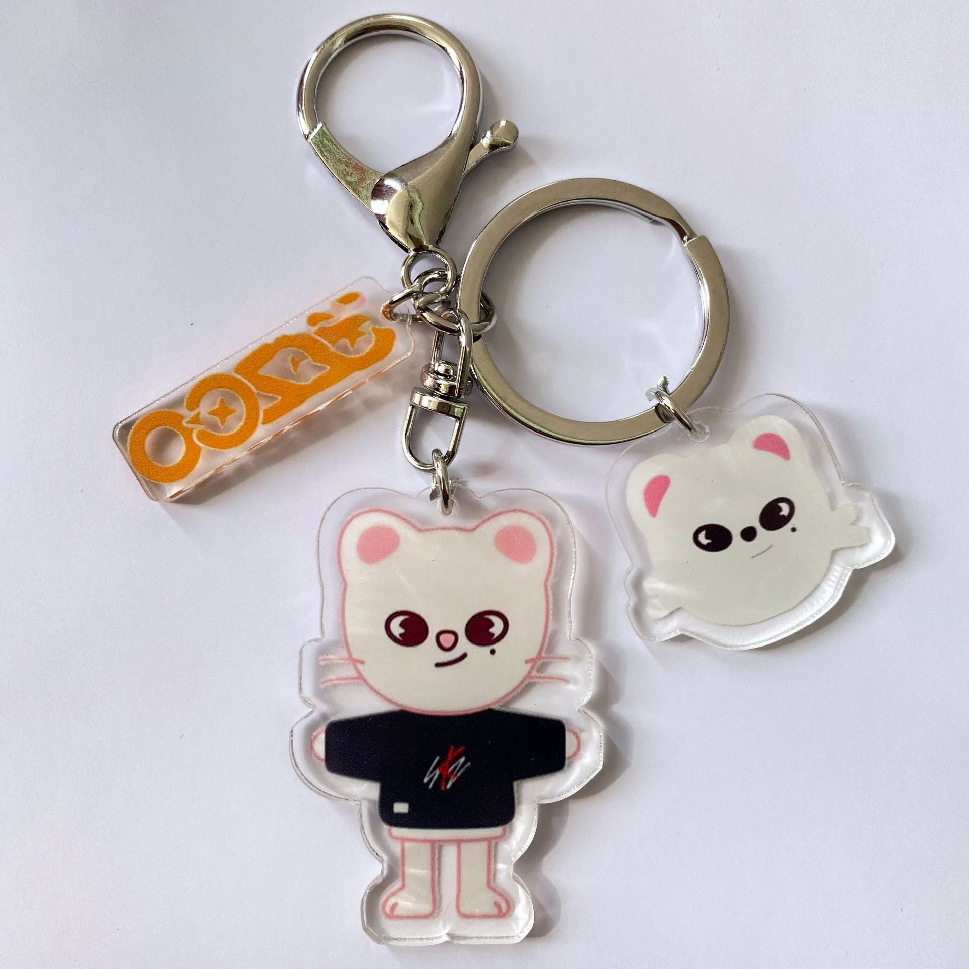 Kpop Cartoon Acrylic Double-sided Keychain