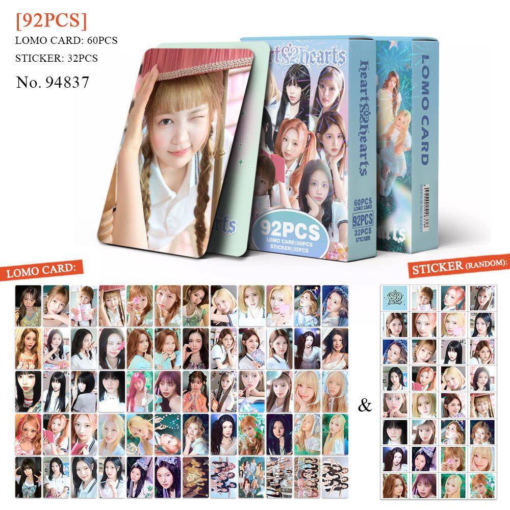92PCS H2H ICONIC HEART Photo Card Stickers