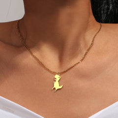 Cute Dinosaur Clavicle Necklace