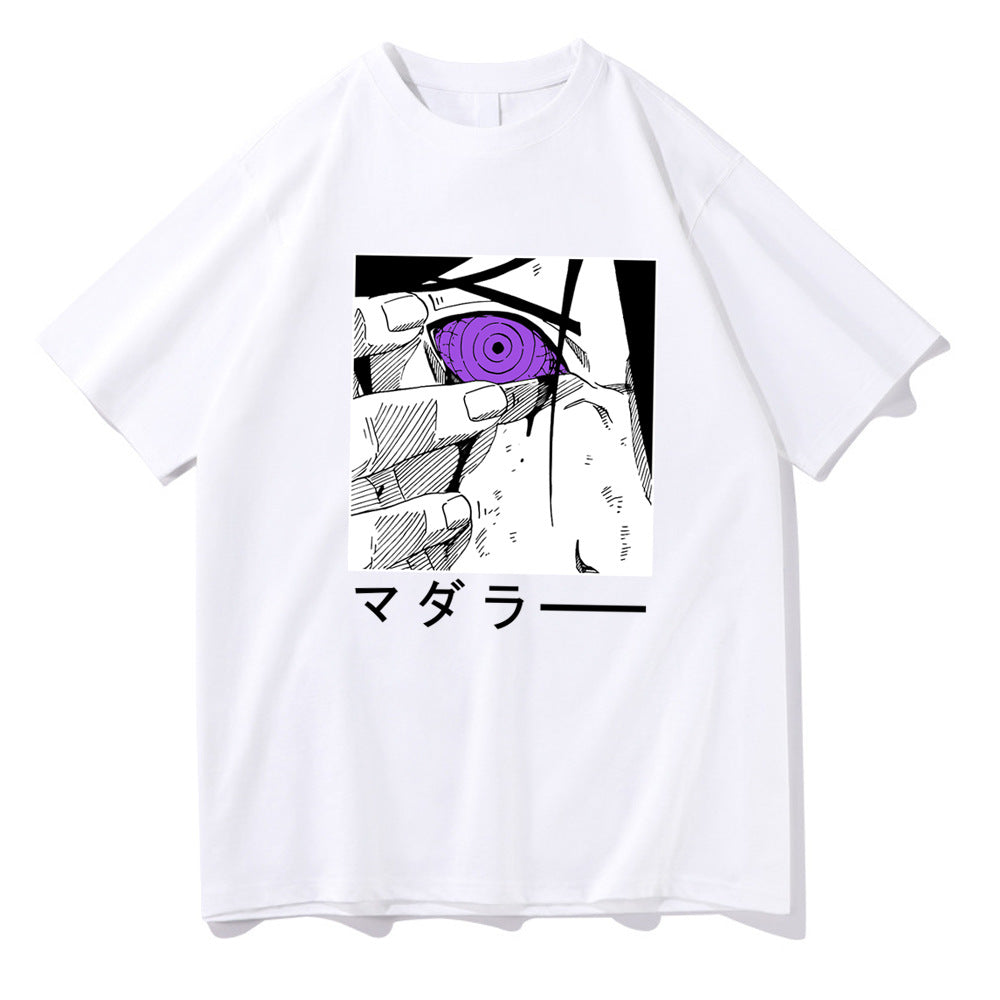 Unisex Sasuke Printed Short Sleeve Summer Tee