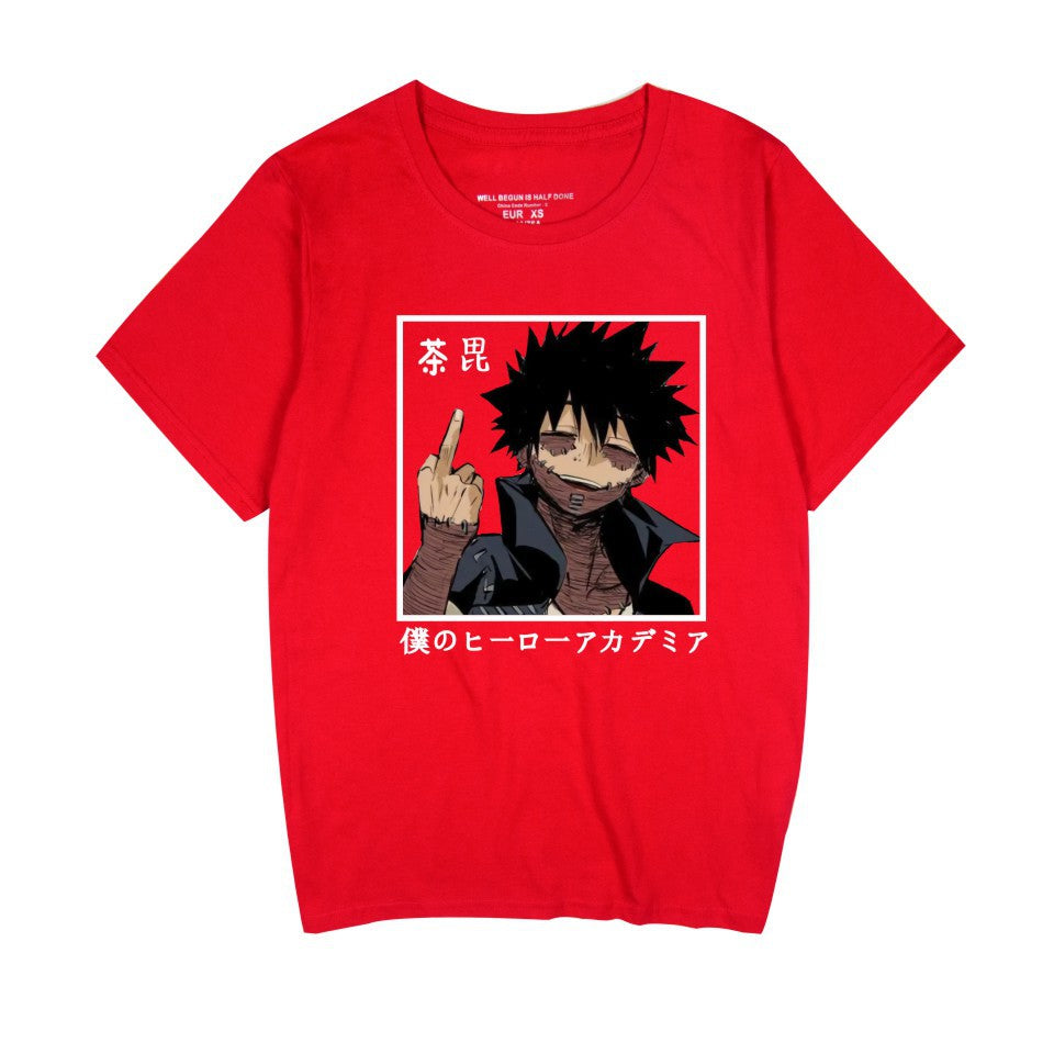 Unisex Anime Printed Casual Crew Neck T-shirt