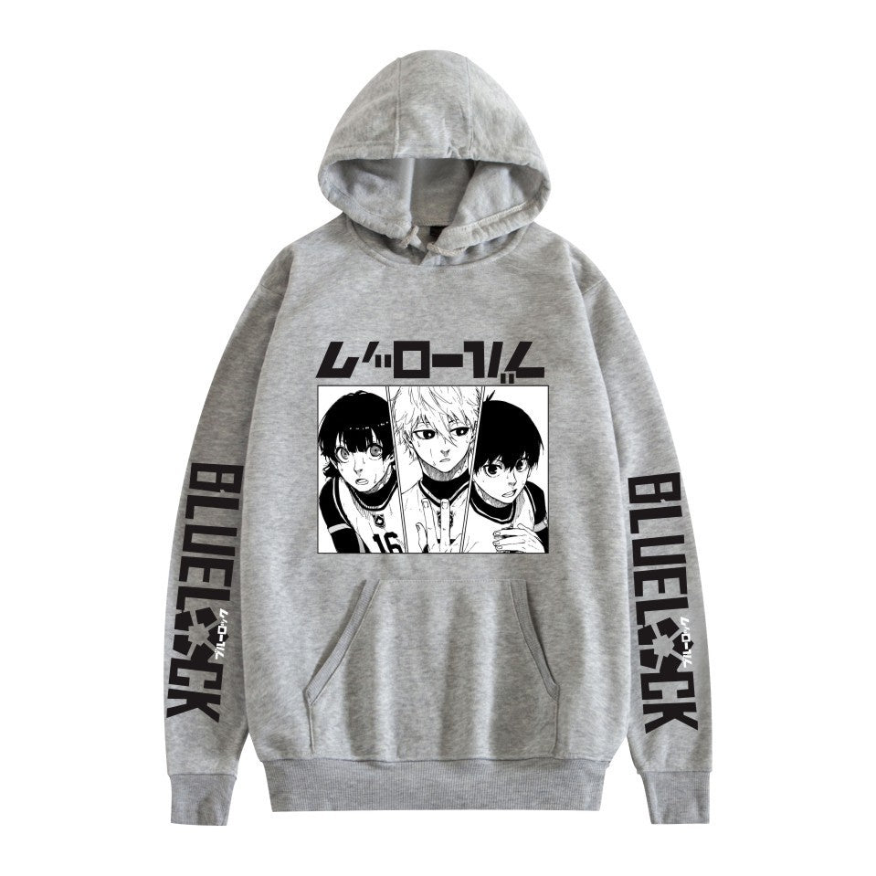 Unisex Anime Pattern Print Casual Loose Hoodie