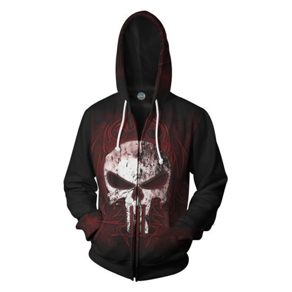 Unisex Punisher 3D Printed Casual Cosplay Hoodie