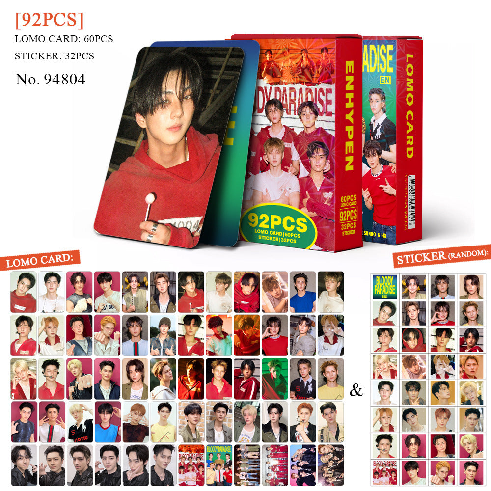 92PCS EN- BloodyParadise Photo Cards Sticker