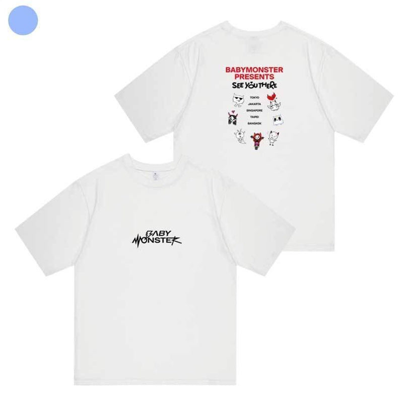 BM SEE YOU THERE Short-sleeved Cotton Top