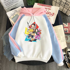 Lovely Women's Trendy Anime Graphic Loose Hoodie