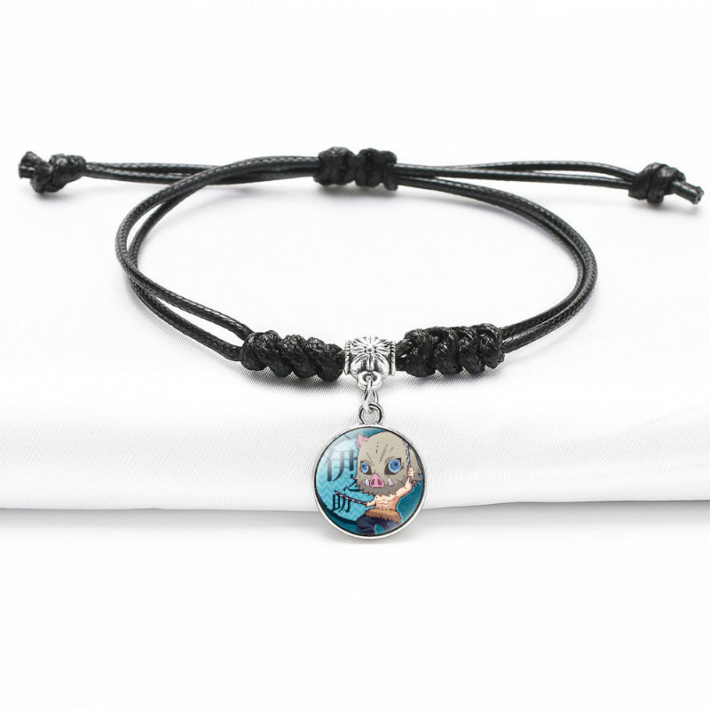 Chic Anime Gem Black Bracelet