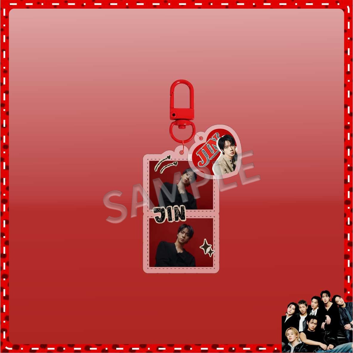 Lovely BANGTAN Acrylic Keychain Bag Pendant