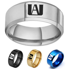 Trendy Anime Stainless Steel Laser Ring