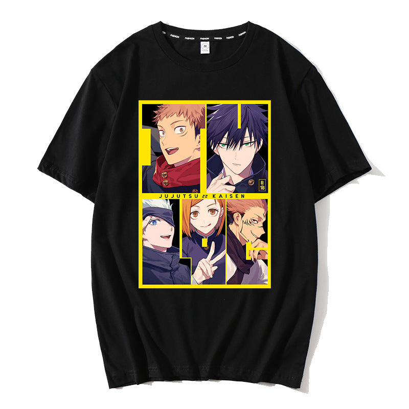 Unisex Anime Graphic Short Sleeve T-Shirt