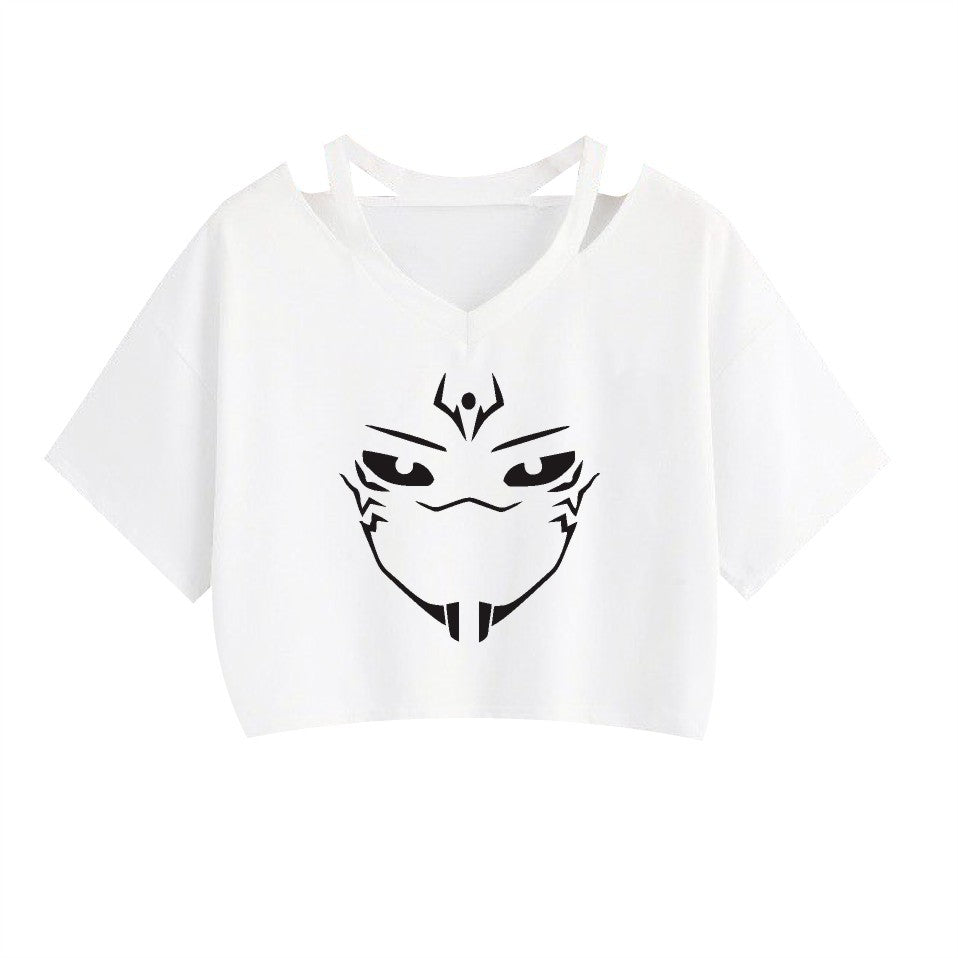 Women's Anime Summer Breathable Crop T-shirt