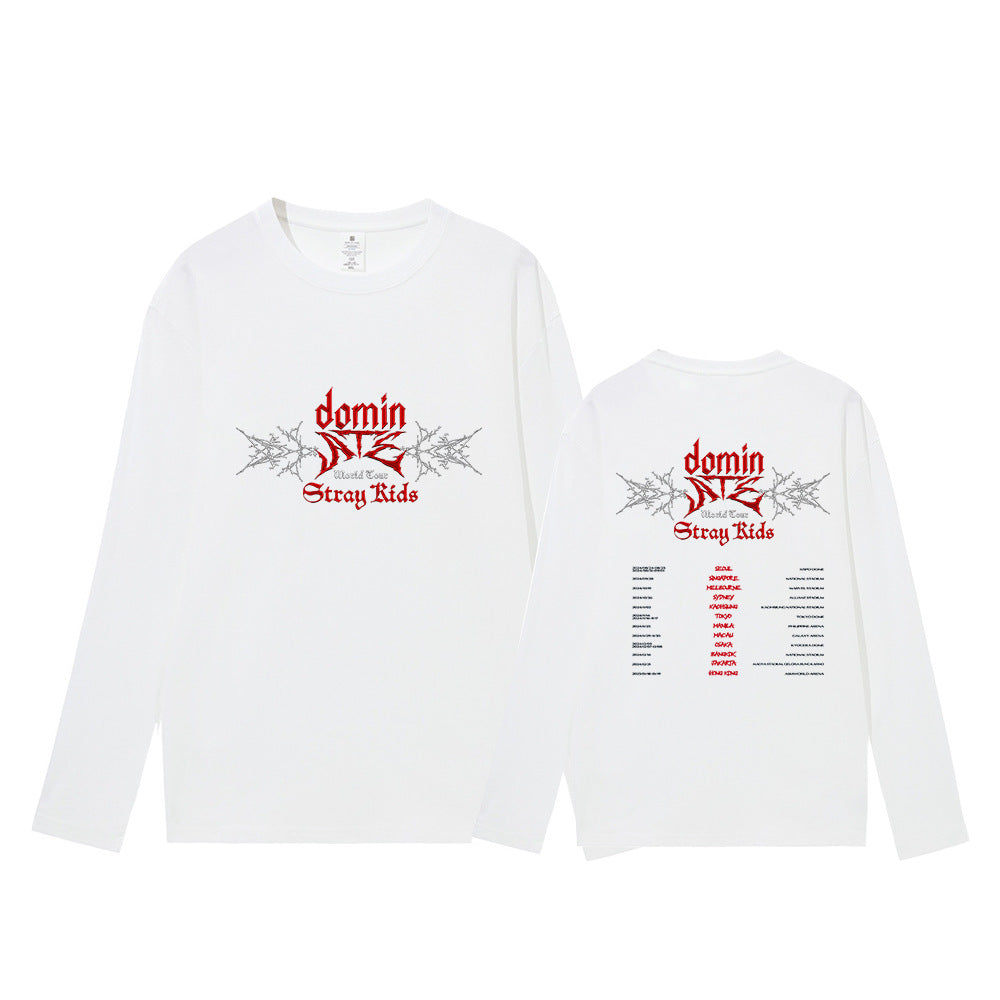 Unisex ATE Kpop Crew Neck Long-sleeved T-shirt