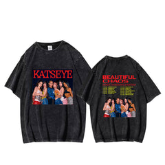 KPOP BEAUTIFUL CHAOS Washed T-shirt
