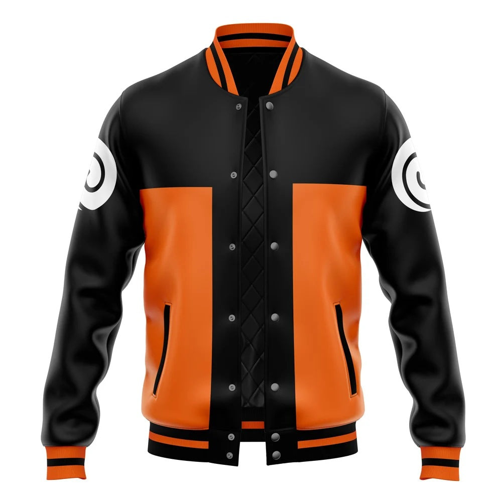 Trendy Anime 3D Printed Baseball Jacket