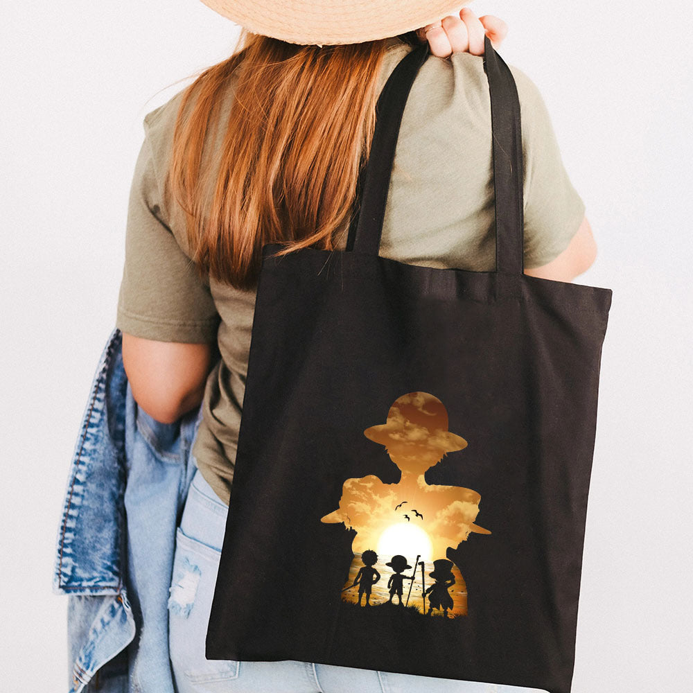 Casual Luffy Printed Canvas Shoulder Bag