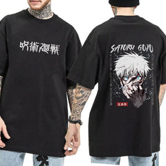 Men's Anime Print Cotton Short-sleeved T-shirt