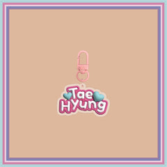 KPOP Name Acrylic Keychain Pendant