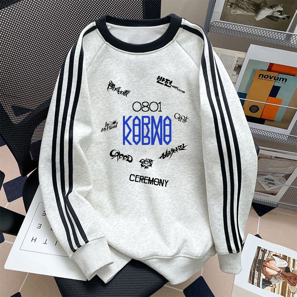 Casual KARMA Album College Crew Neck Sweatshirt