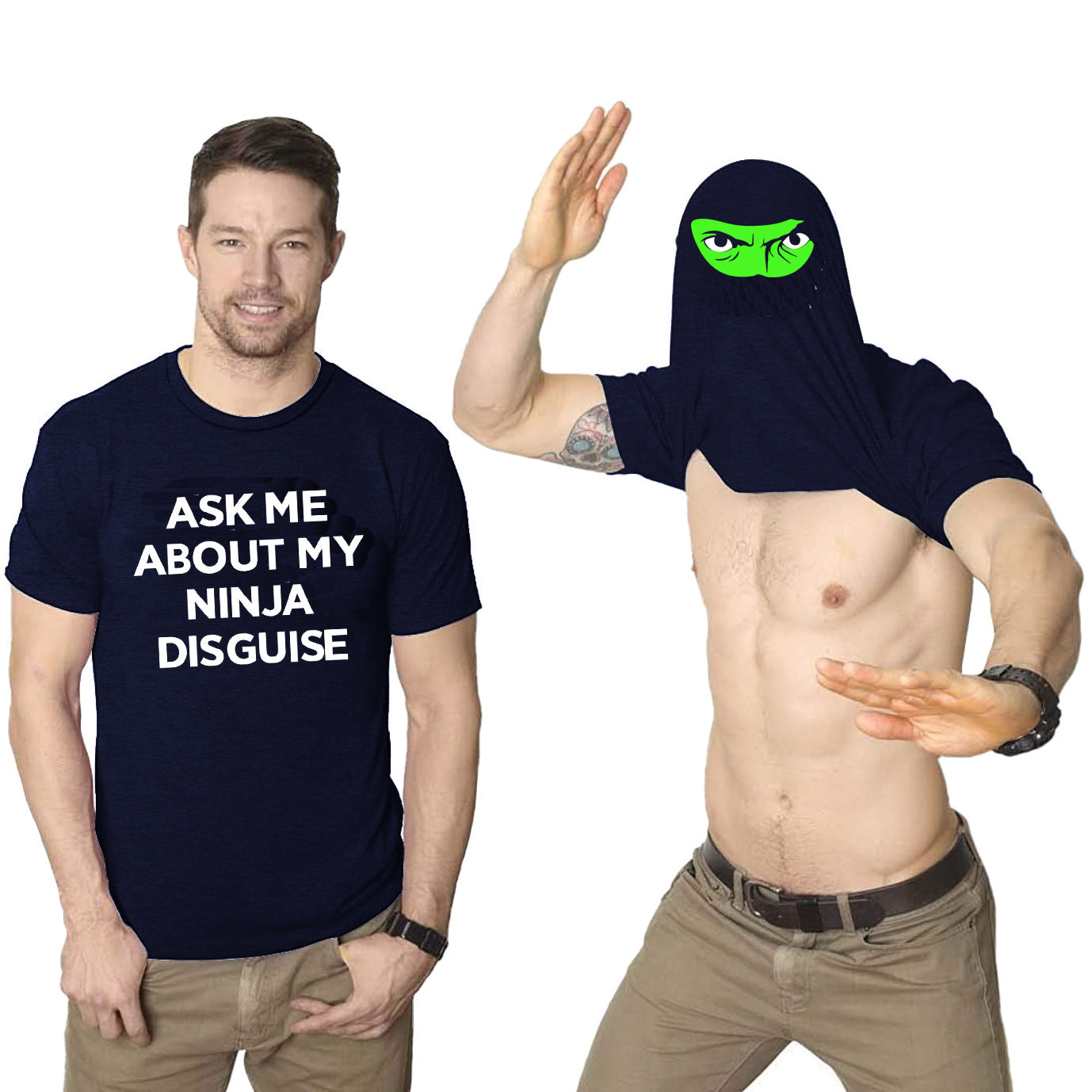 Funny ASK ME ABOUT MY NINJA DISGUISE T-SHIRT
