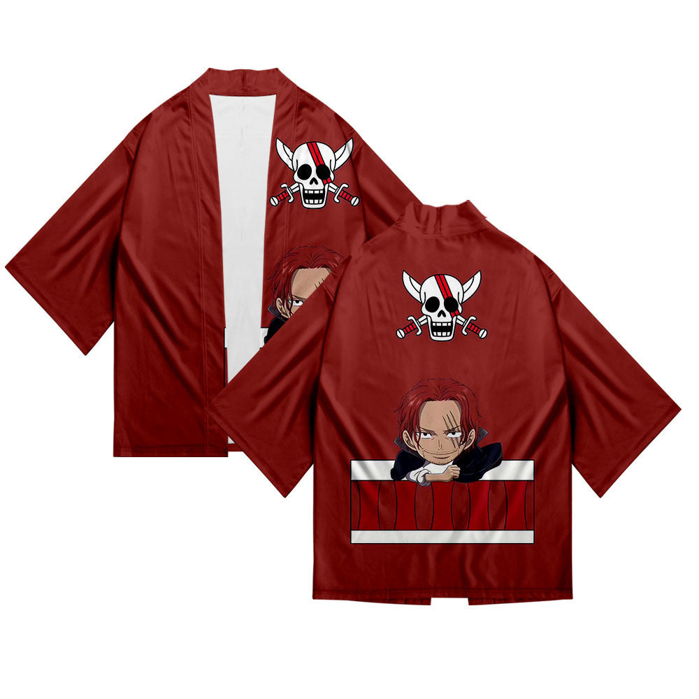 Zoro Anime Digital Print Kimono Cloak
