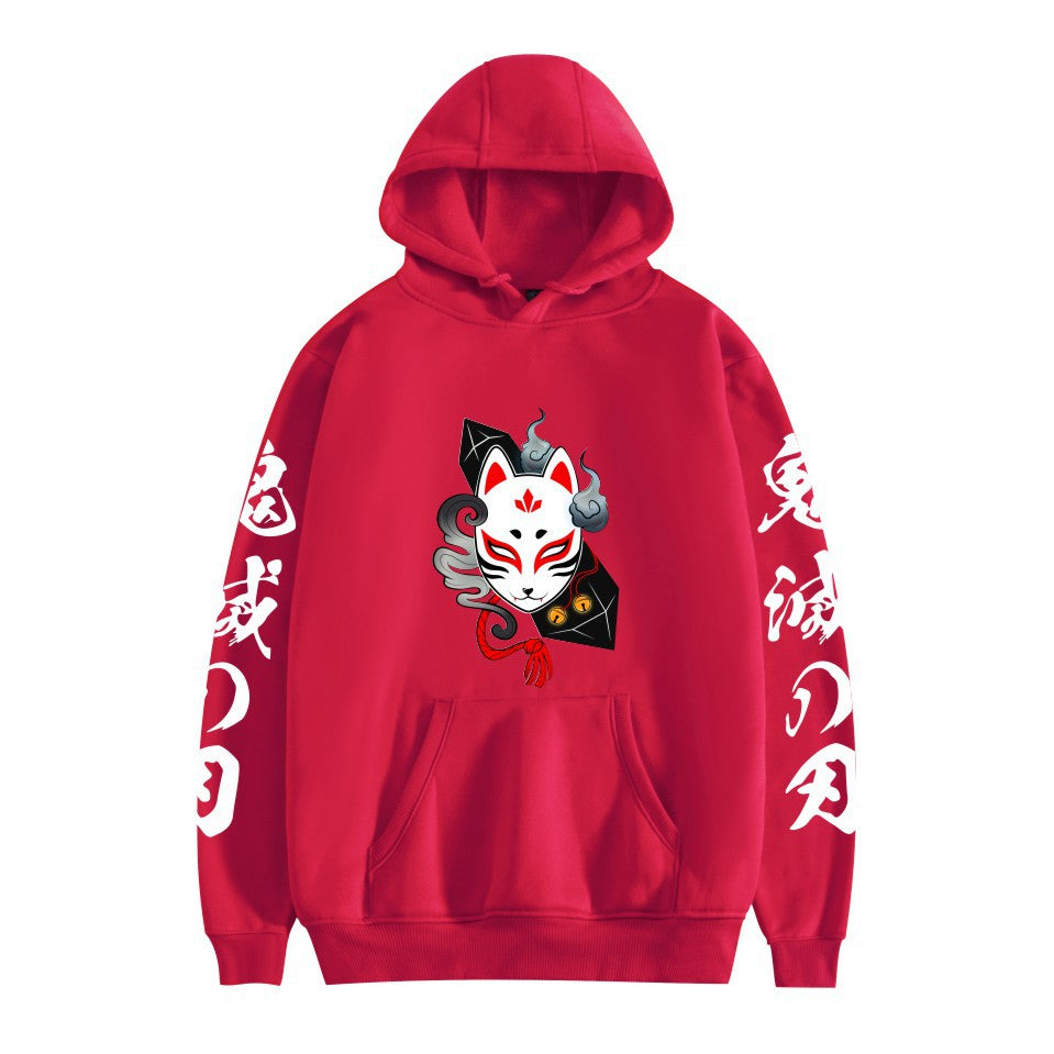 Unisex Anime Logo Casual Pullover Hoodie