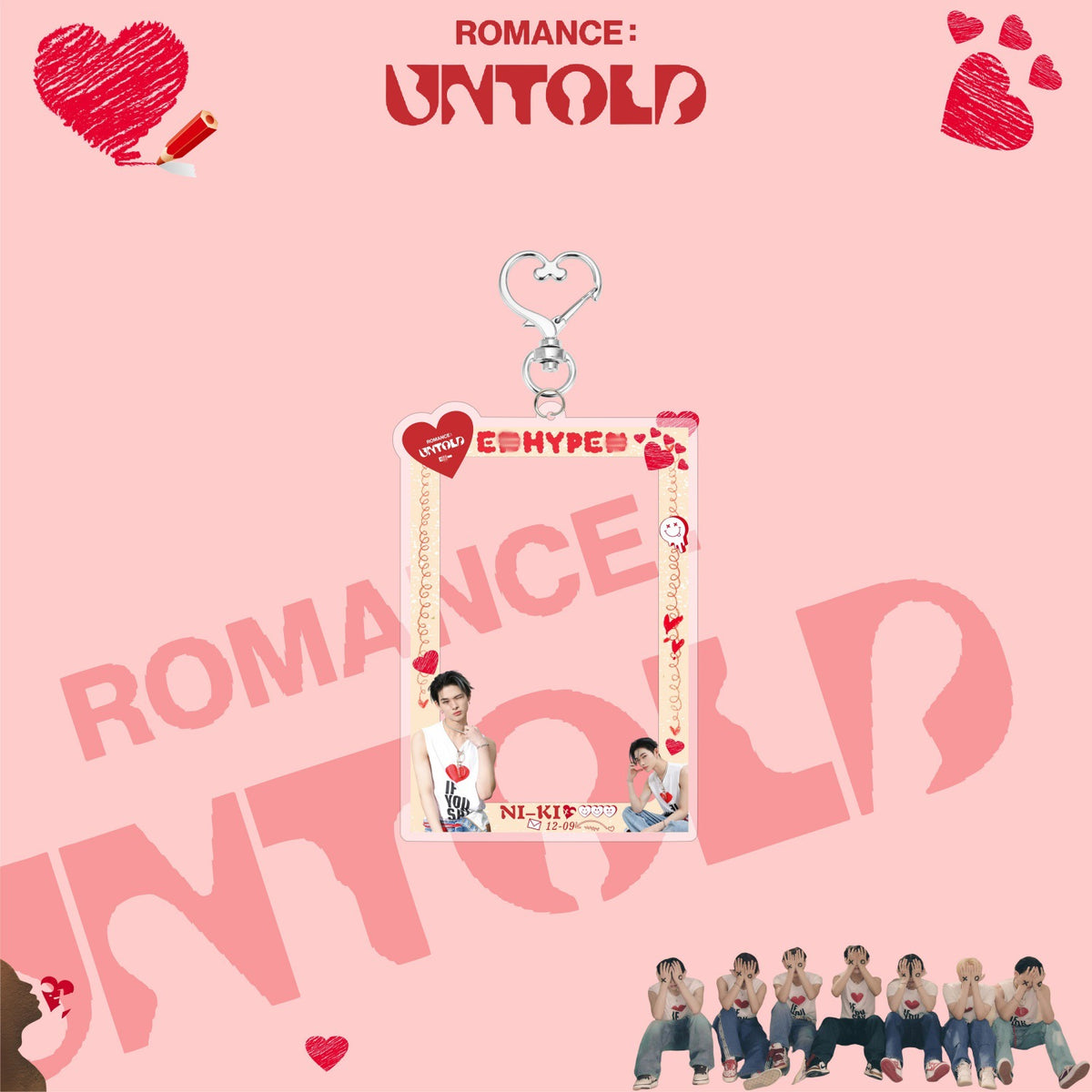 KPOP Album Card Insert Keychain Pendant