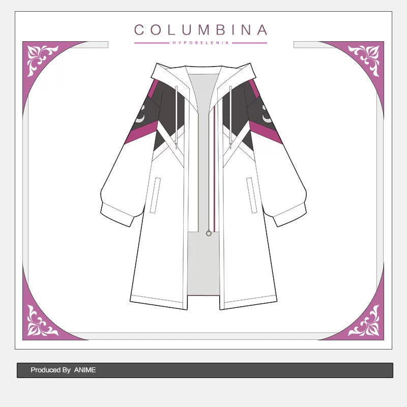 Colombia Cosplay Game Trench Coat Top Outwear