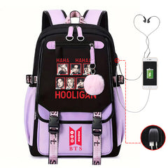 BANGTAN Hooligan Large Capacity Backpack