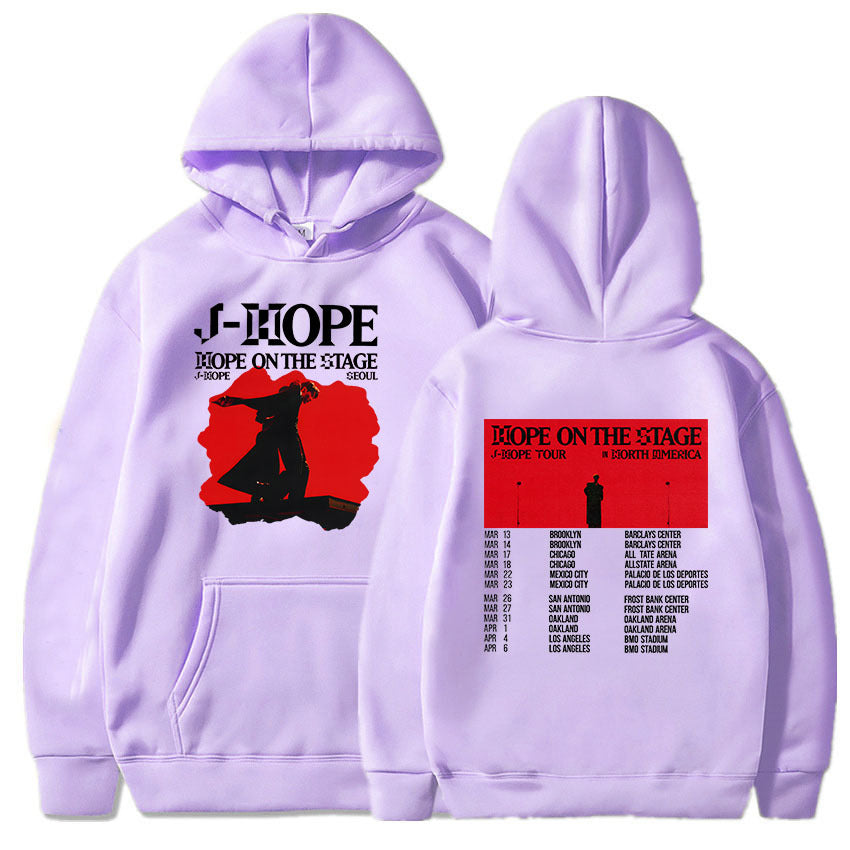 Unisex Kpop J-Hope Print Loose Hoodie