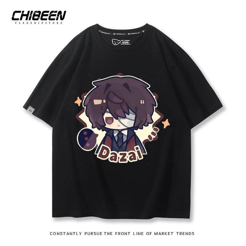 Versatile Dazai Anime Short Sleeve Top