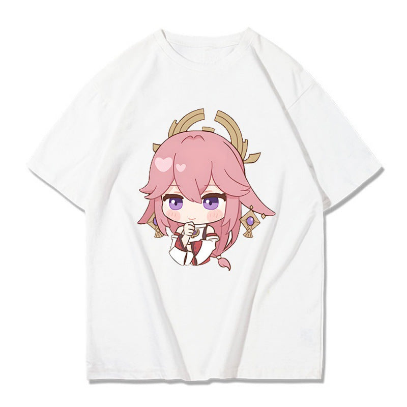 Unisex Game Graphic Cosplay Loose T-shirt