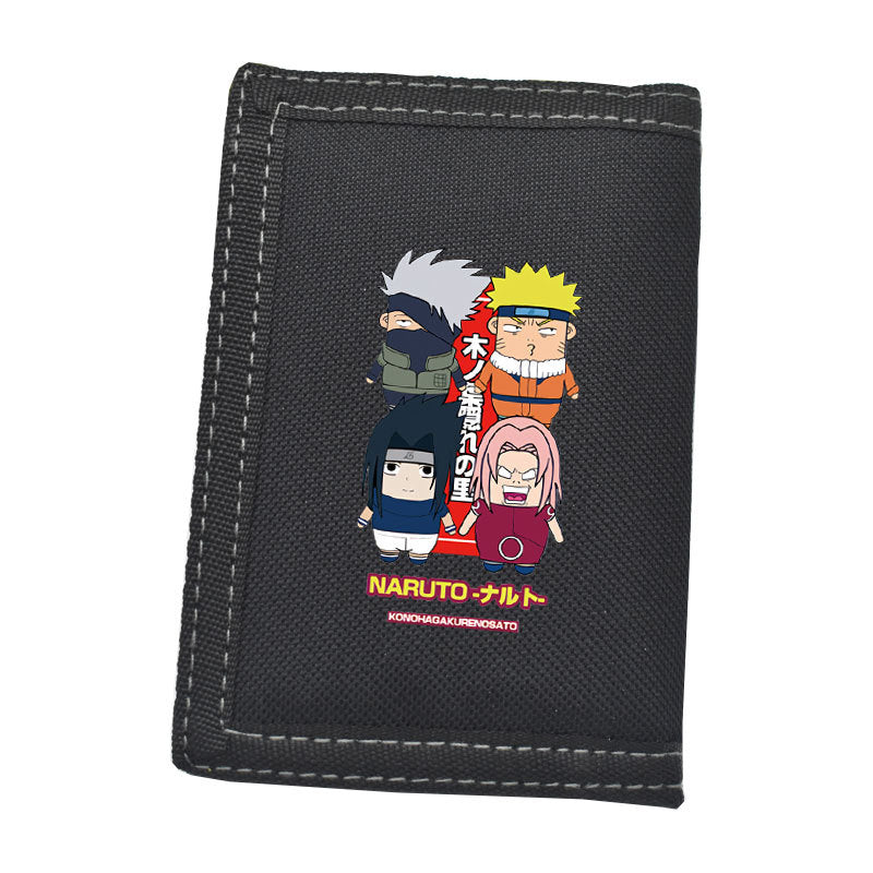 Kakashi Anime Folded Zipper Wallet