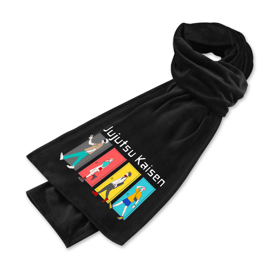 Anime Double-sided Mink Velvet Warm Scarf