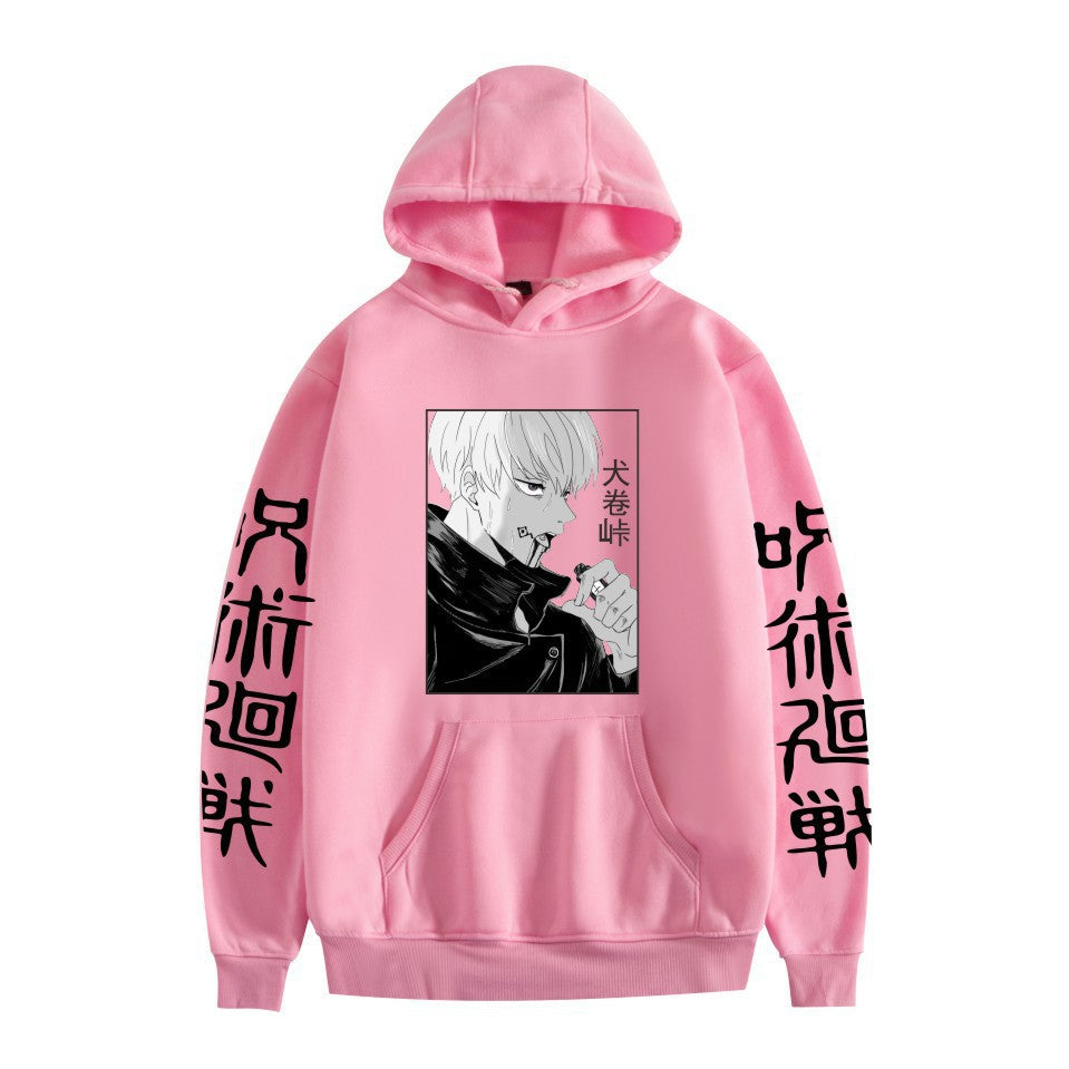 Unisex Anime Graphic Printed Pullover Hoodie