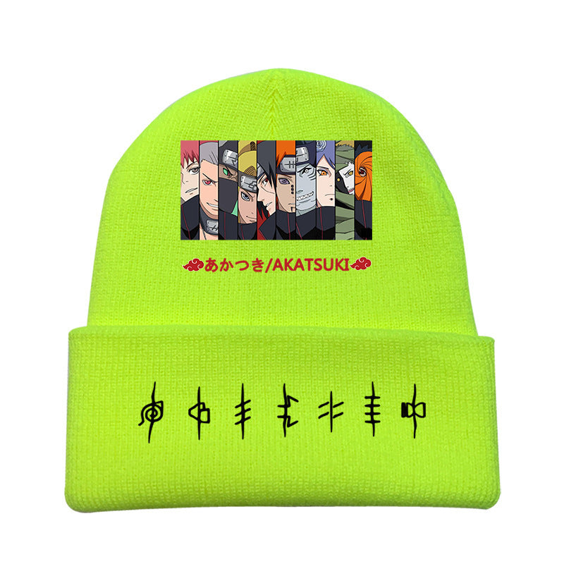 Versatile Anime Print Knitted Hat