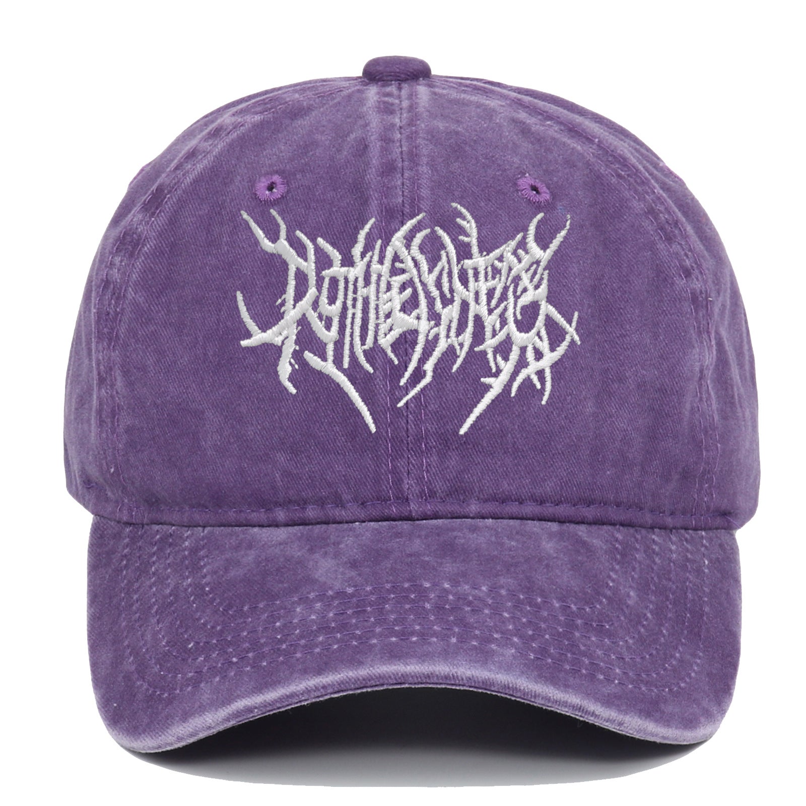 Gothic Vintage Washed Embroidered Baseball Cap