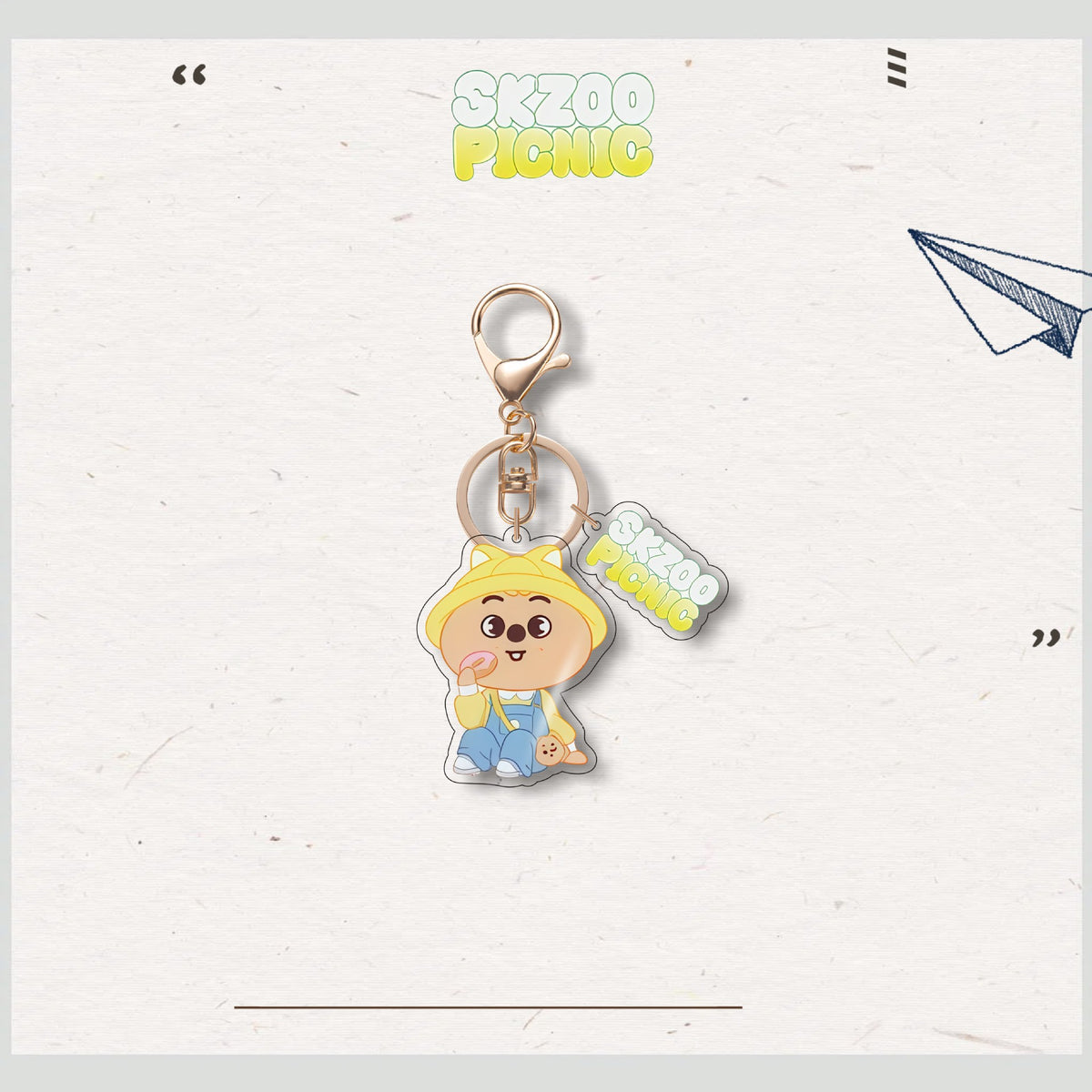 SKZ Animal Characters Picnic Acrylic Keychain Pendant
