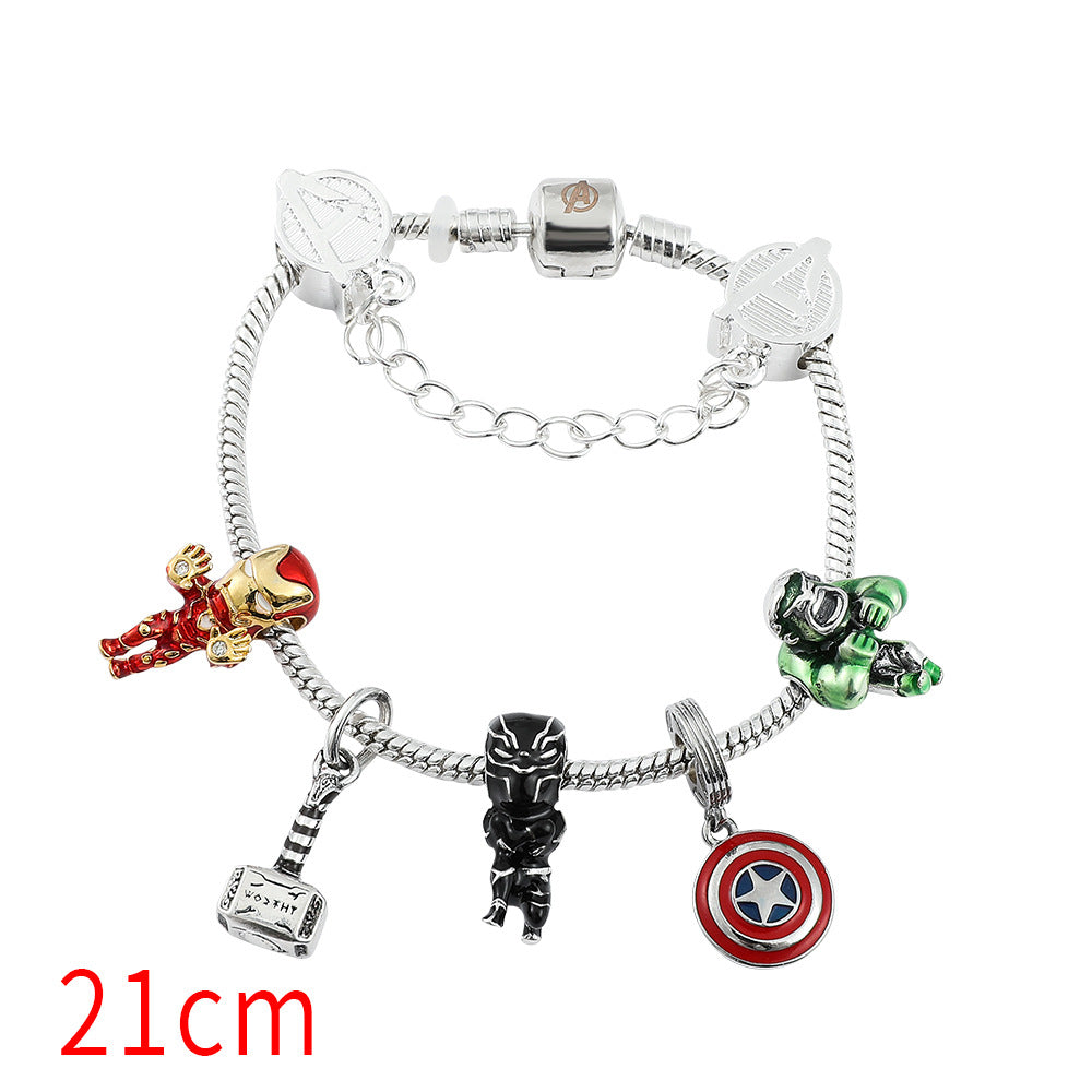 Chic Comic Beaded Bracelet