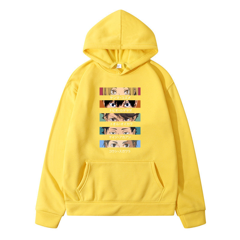 Creative Casual Anime Pattern Loose Hoodie